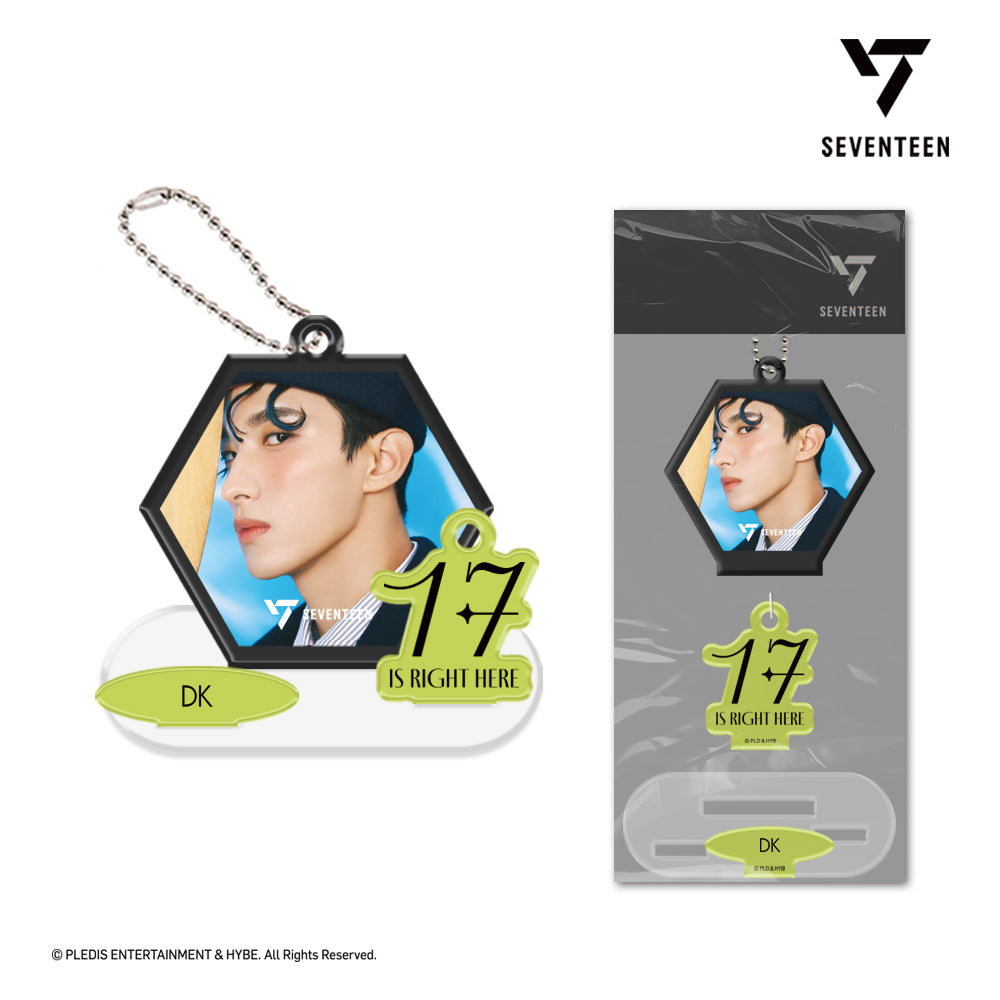 SEVENTEEN 3D LENTICULAR ACRYLIC KEY RING STAND（17 IS RIGHT HERE