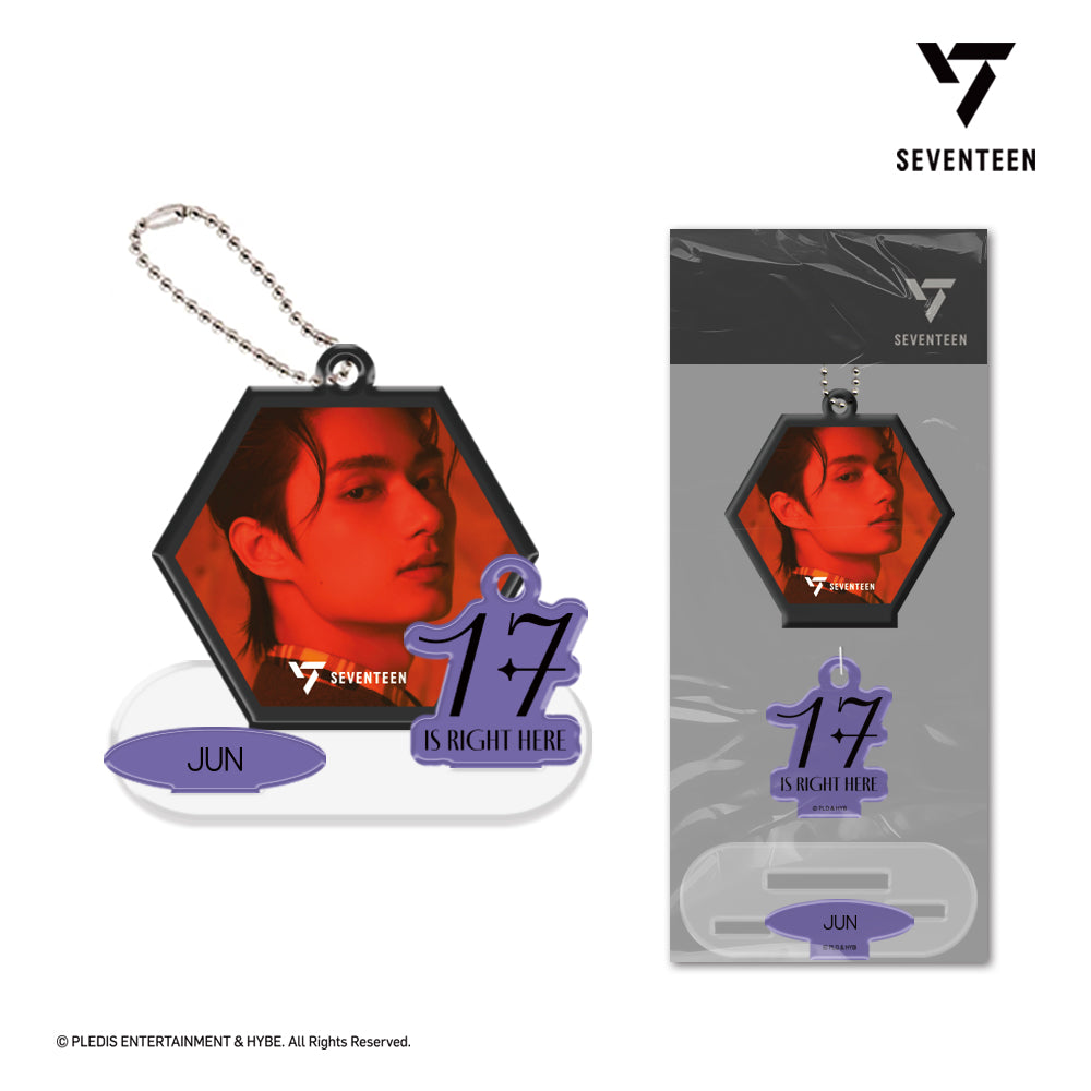 SEVENTEEN 3D LENTICULAR ACRYLIC KEY RING STAND（17 IS RIGHT HERE