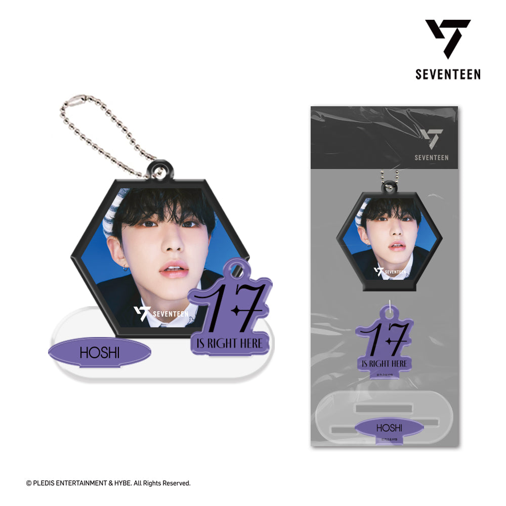 SEVENTEEN 3D LENTICULAR ACRYLIC KEY RING STAND（17 IS RIGHT HERE