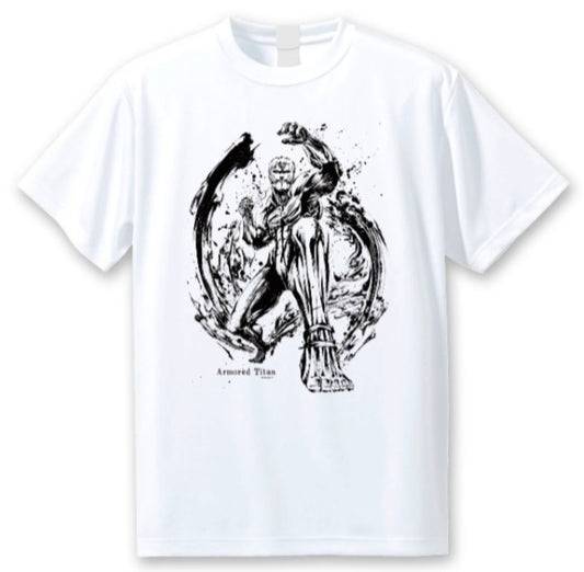 進撃の巨人 墨絵TシャツVol2 鎧型巨人