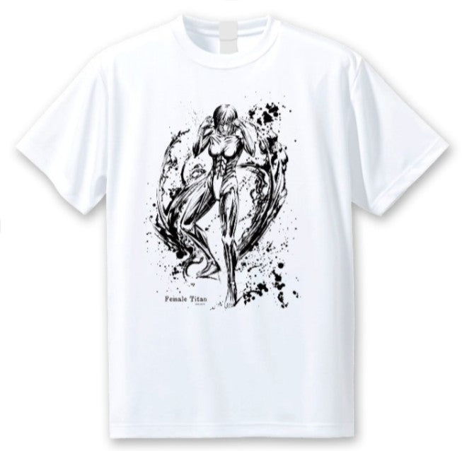 進撃の巨人 墨絵TシャツVol2 女型巨人