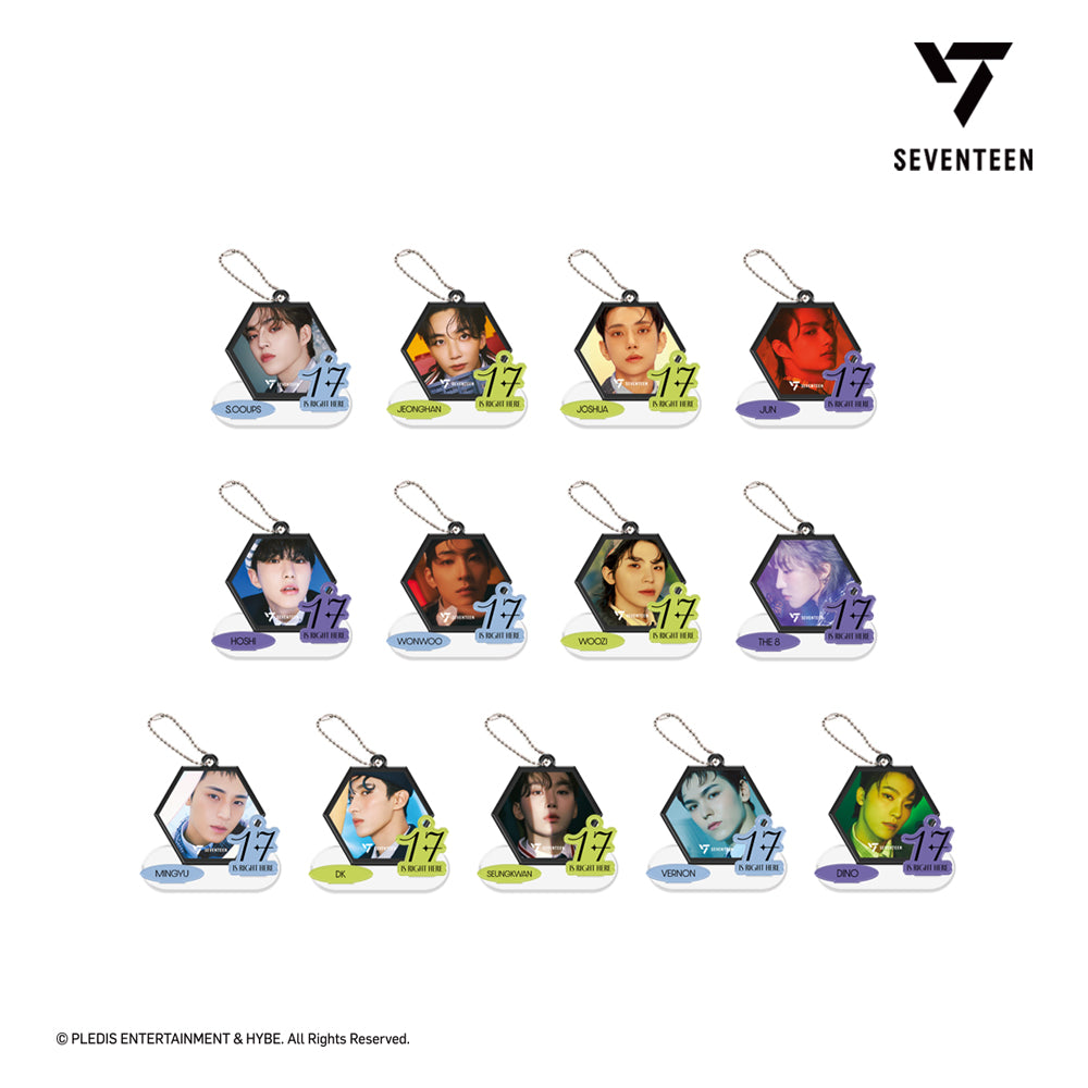 SEVENTEEN 3D LENTICULAR ACRYLIC KEY RING STAND（17 IS RIGHT HERE Ver.）