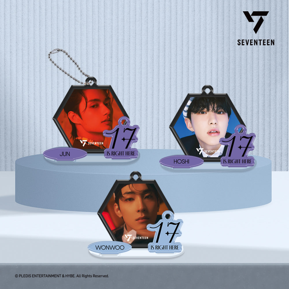 SEVENTEEN 3D LENTICULAR ACRYLIC KEY RING STAND（17 IS RIGHT HERE Ver.）